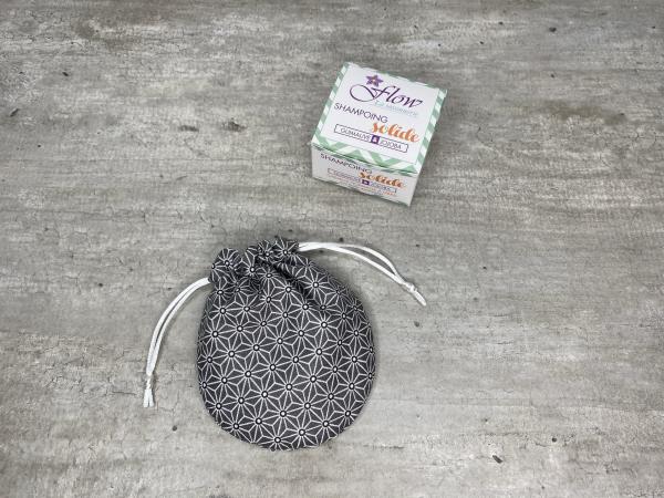 Pochette à shampoing solide - gris