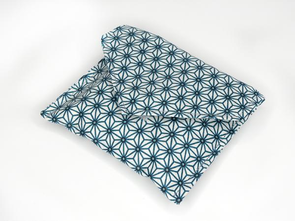 Pochette à savon - bleu canard
