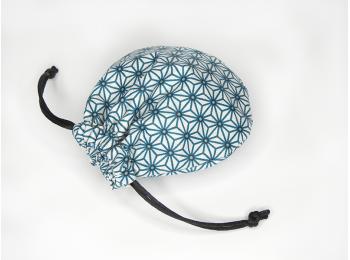 pochette à shampoing solide - bleu canard