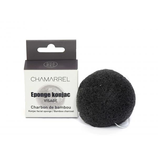 éponge konjac charbon