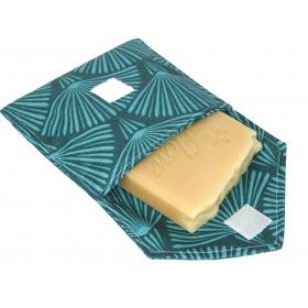 Pochette à savon - feuillage vert