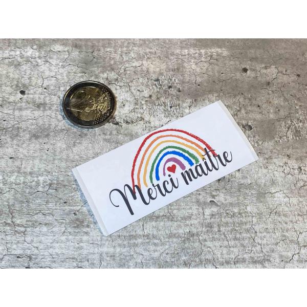 Sticker "Merci maître"