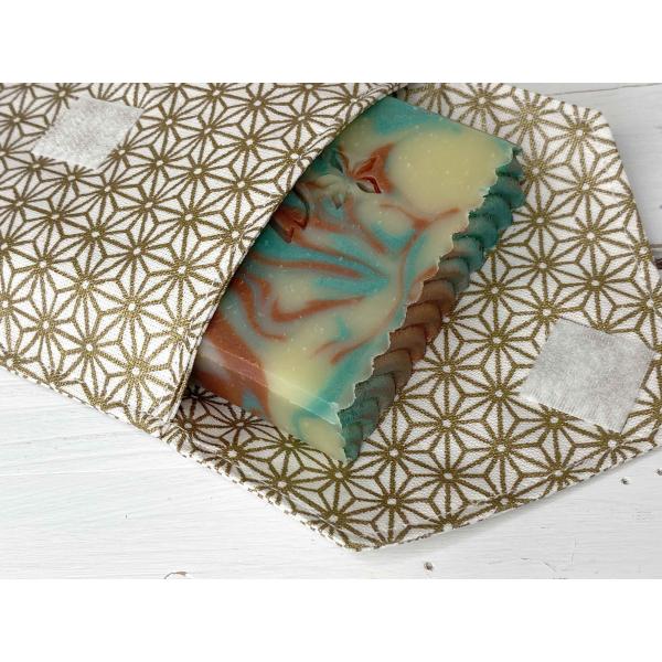 Pochette à savon - or