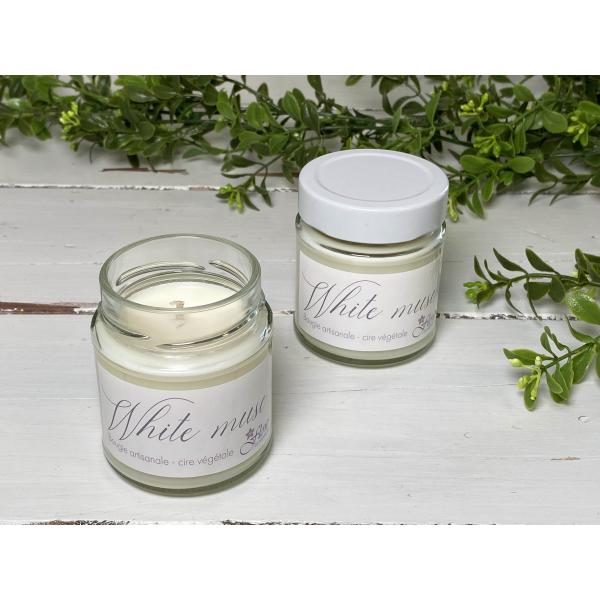 "White musc" Bougie artisanale