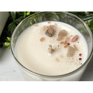 Bougie artisanale "Vanilla pearl" végétale Parfum de Grasse