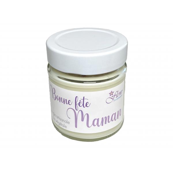 "Bonne fête Maman" Bougie artisanale