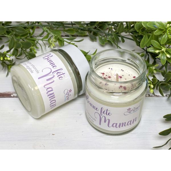 "Bonne fête Maman" Bougie artisanale