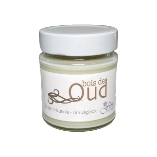 Bougie végétale artisanale "Bois de Oud" Parfum de Grasse