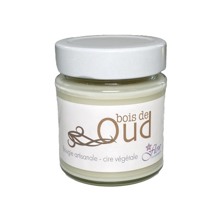 Bougie végétale artisanale "Bois de Oud" Parfum de Grasse
