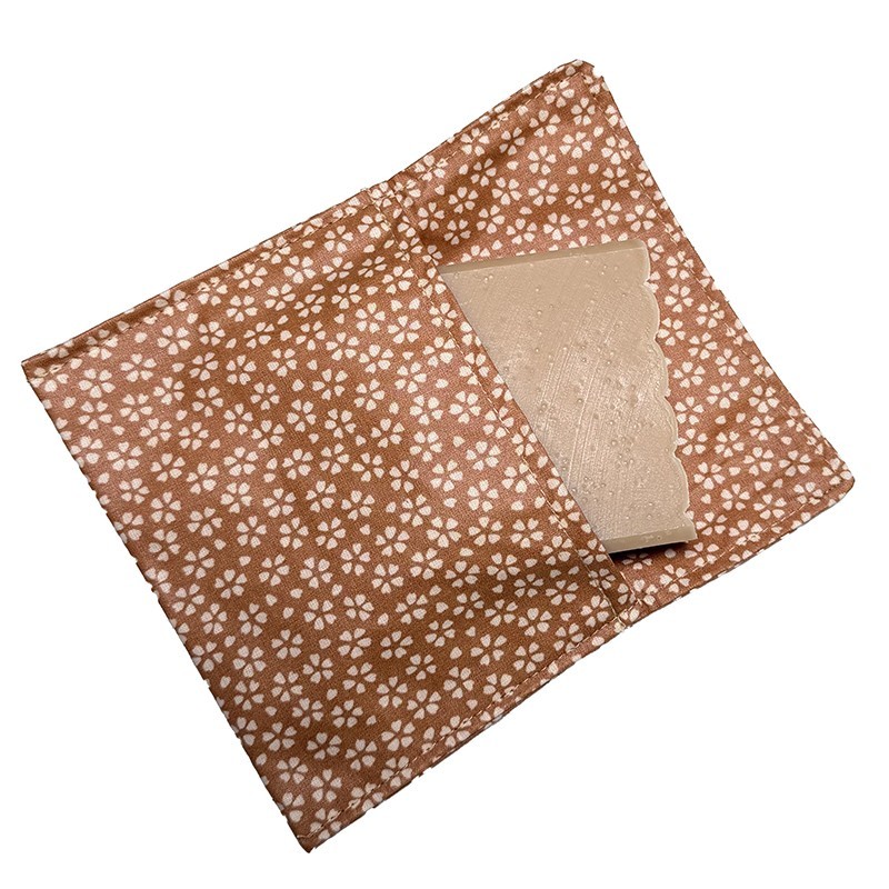 Pochette à savon - terracota