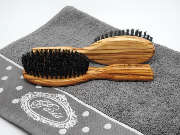 brosse à cheveux bois naturel
