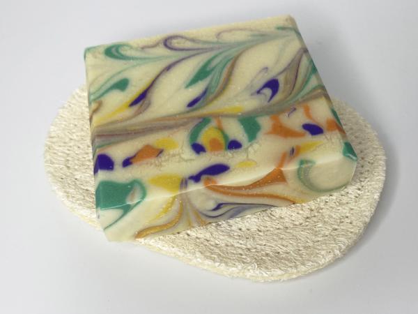 Porte savon en luffa